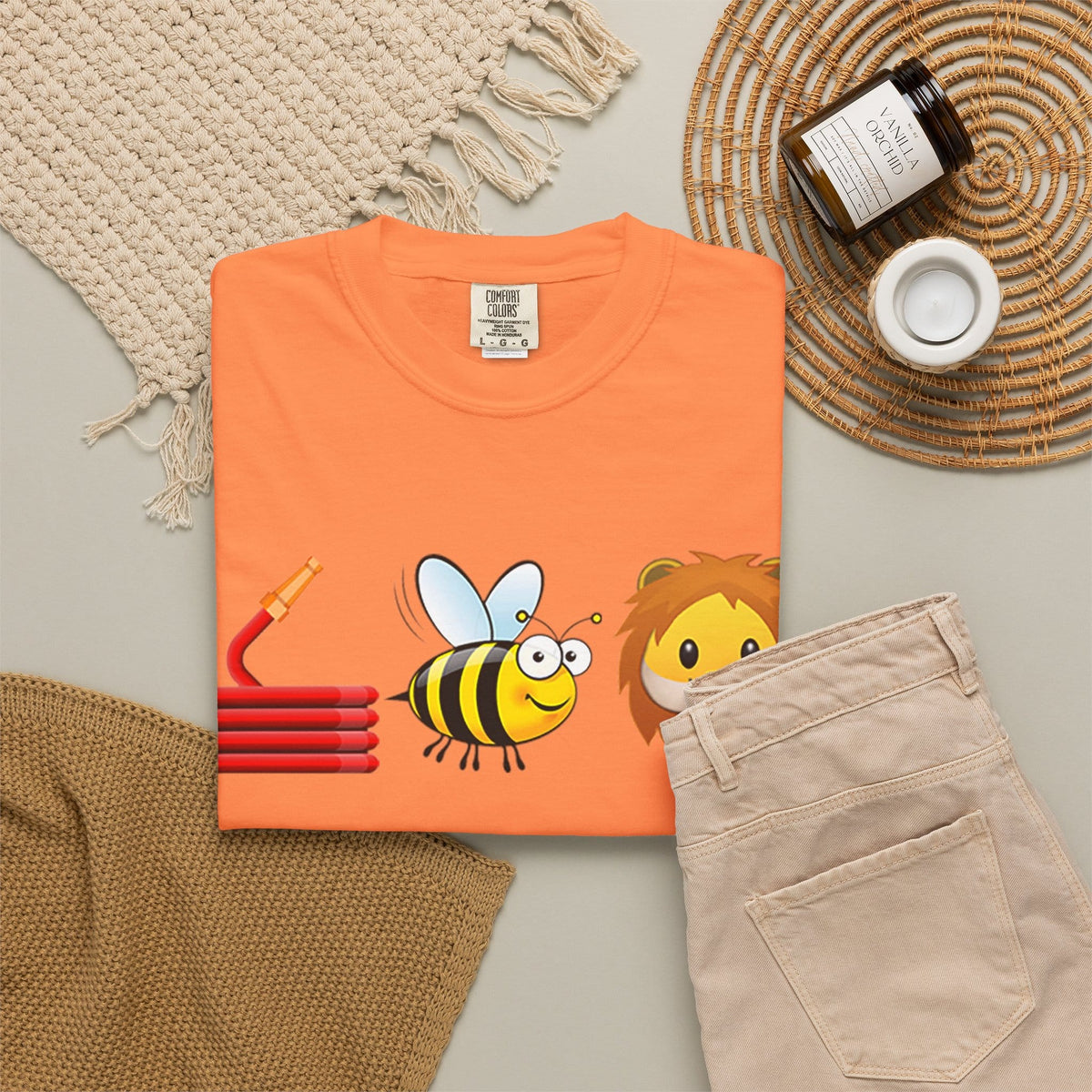 Bee Unisex Garment-Dyed T-shirt image 7