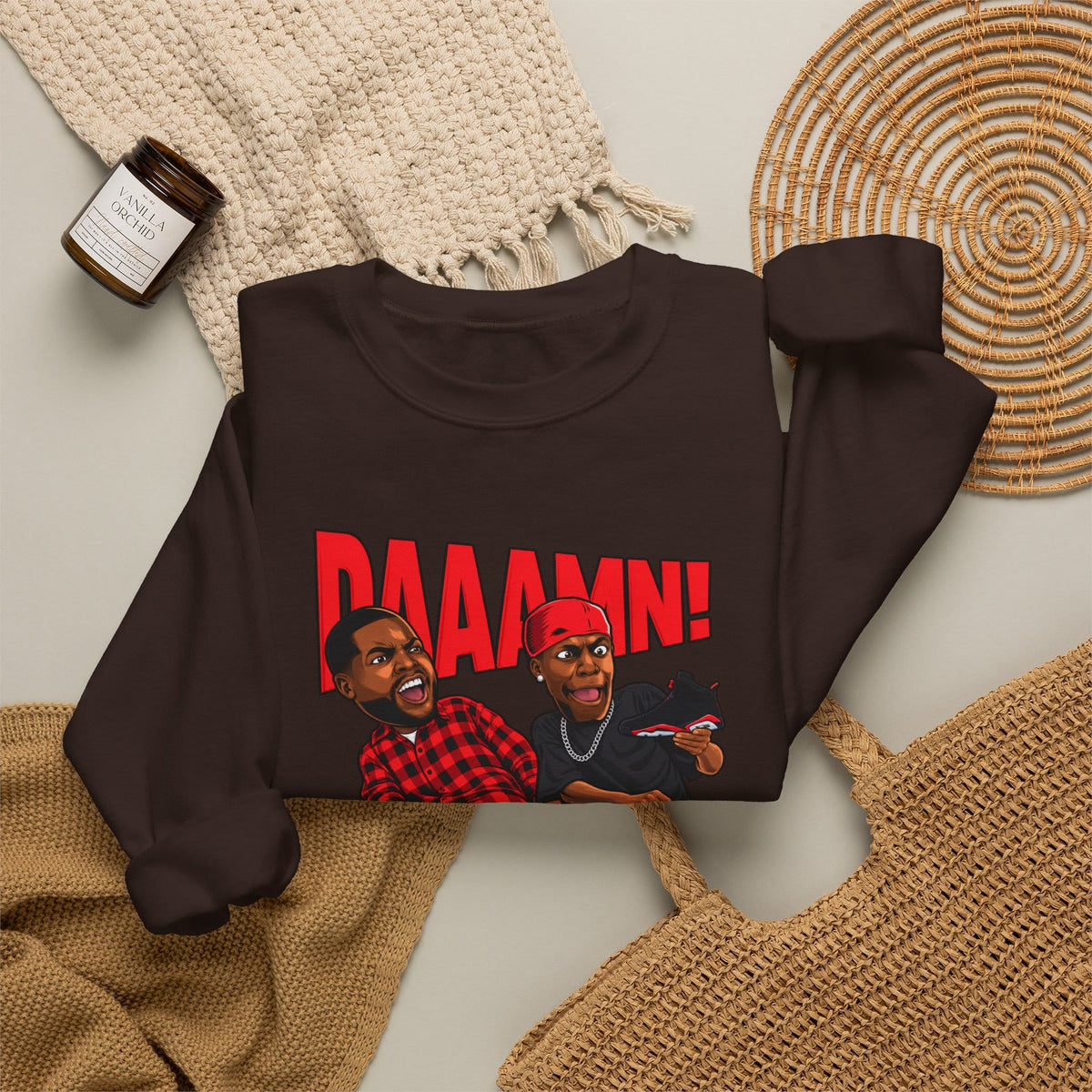 Graphic Print Crewneck Sweatshirt - POD0035 image 15