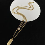 McQueen Logo Plaque Chain Necklace - MC0008 image 0