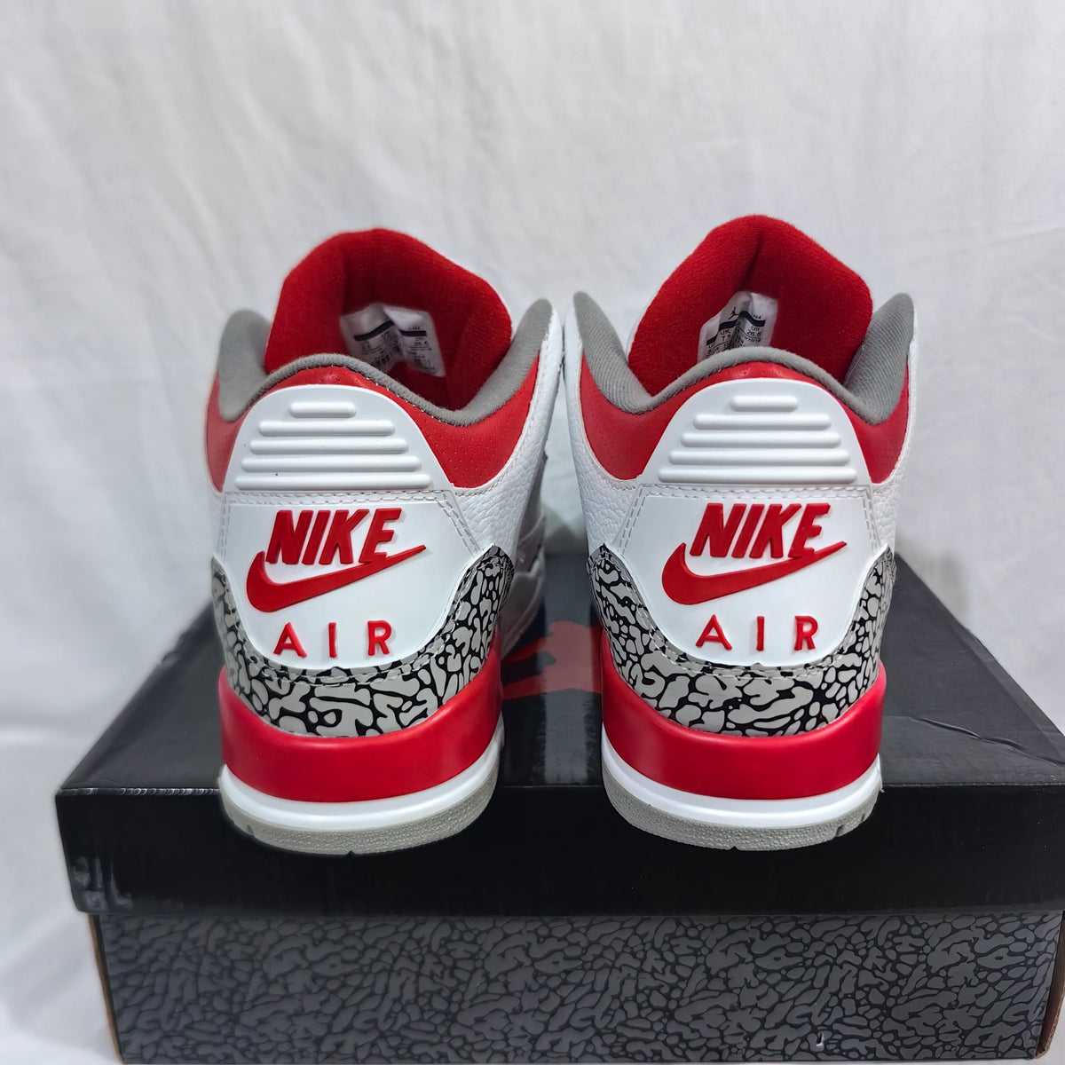 AJ 3 Retro Fire Red Shoes Sneakers - nk0002330 image 8