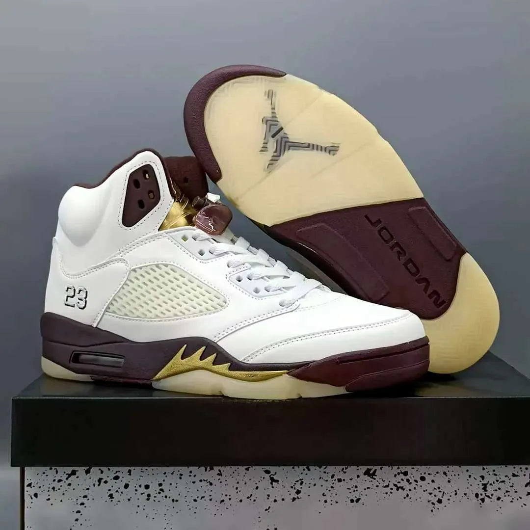 AJ 5 Earth/Golden Ticket Shoes Sneakers - nk0004289 image 8