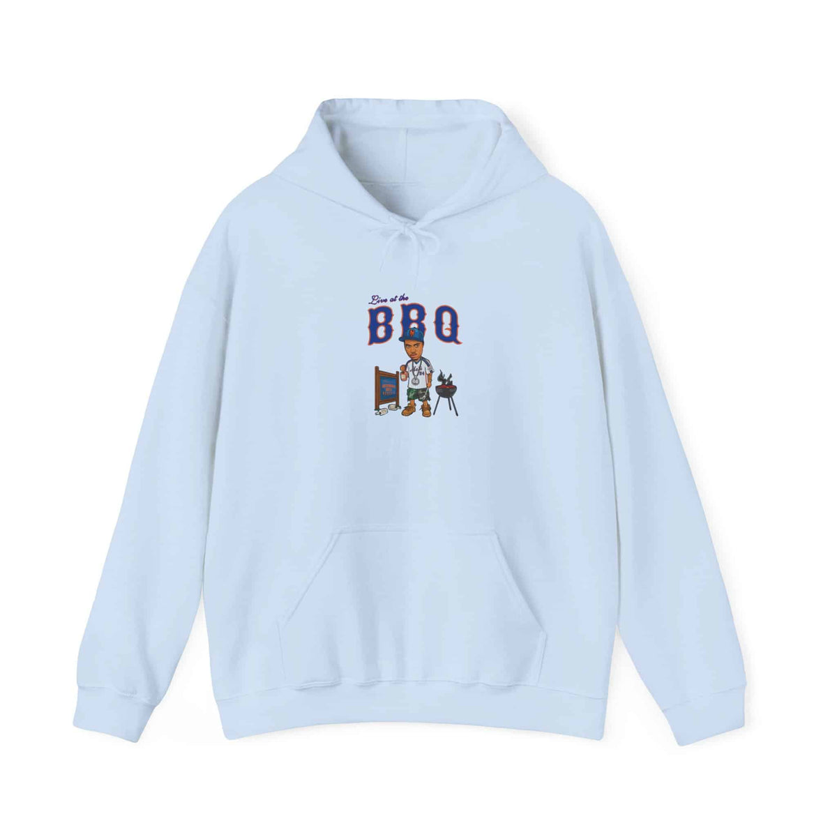 Rap Nas Live At The BBQ Hooded Sweatshirt image