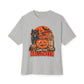 Midnight Cat Unisex Oversized Boxy Tee - Athletic Heather, XL image