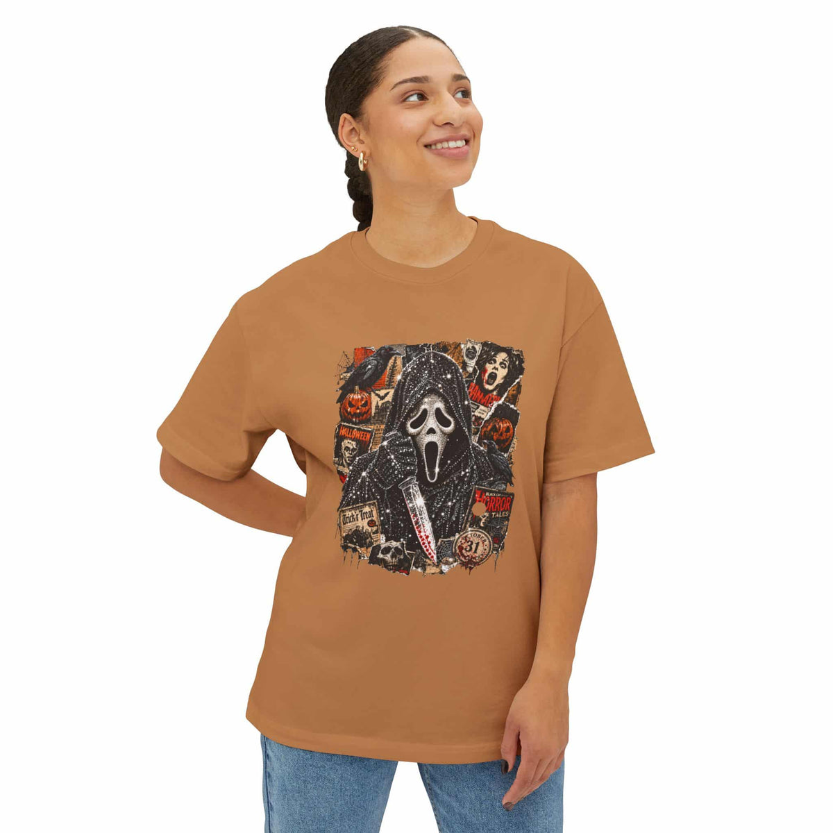 Halloween Horror Unisex Oversized Boxy Tee image 17