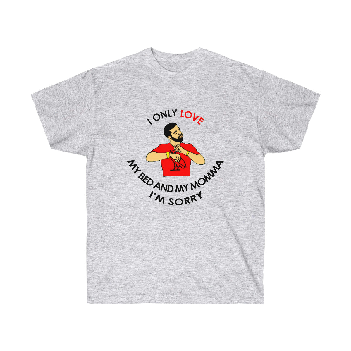 Rap My Bed and My Momma Men T-Shirt - Ash, L image