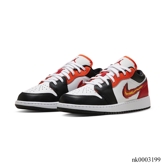 AJ 1 Low Flaming Swoosh Shoes Sneakers - nk0003199 image 2