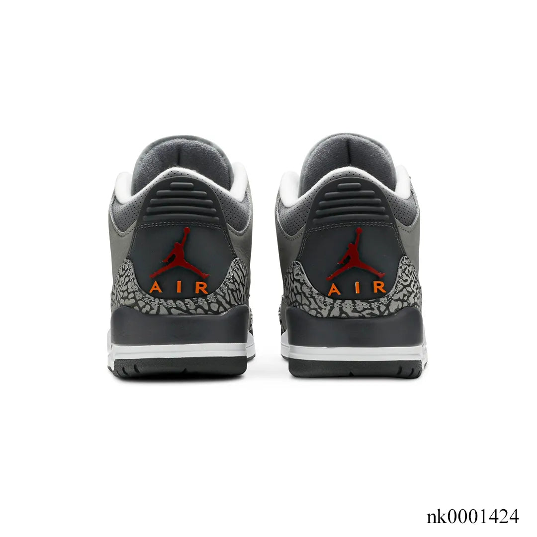 AJ 3 Cool Grey Shoes Sneakers - nk0001424 image 3