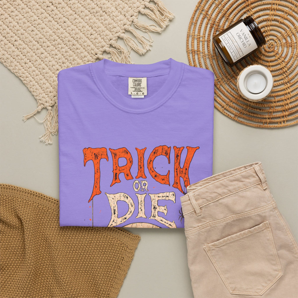 TRICK OR DIE Unisex Garment-Dyed T-shirt image 73