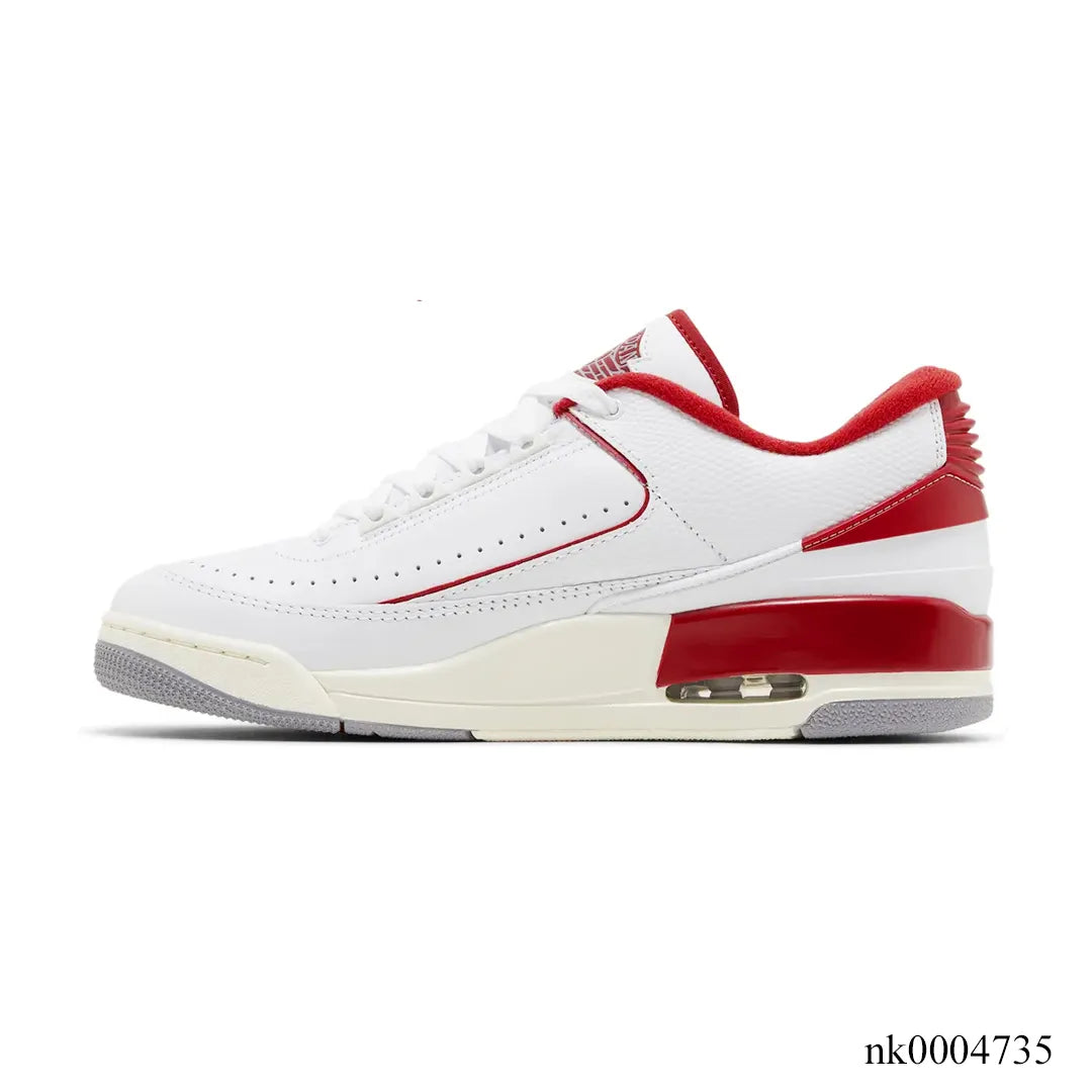 AJ 2/3 White Varsity Red Shoes Sneakers - nk0004735 image 1