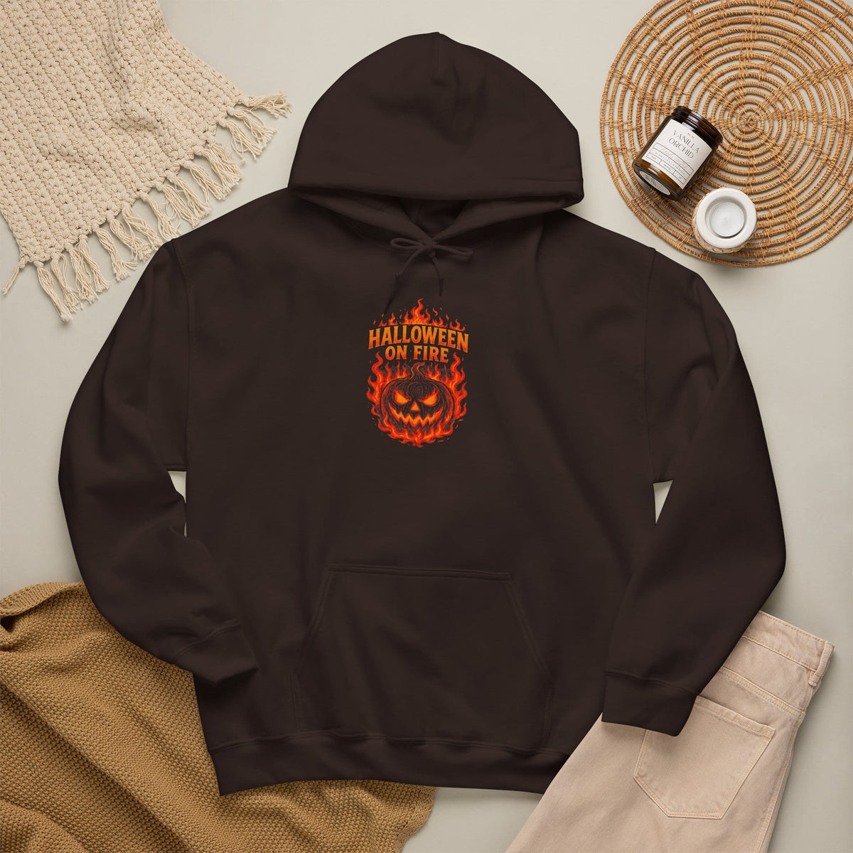Halloween on Fire Hooded Sweatshirt image 36