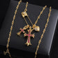 CH Cross & Heart Pin Pendant Necklace - CH0048 image 2