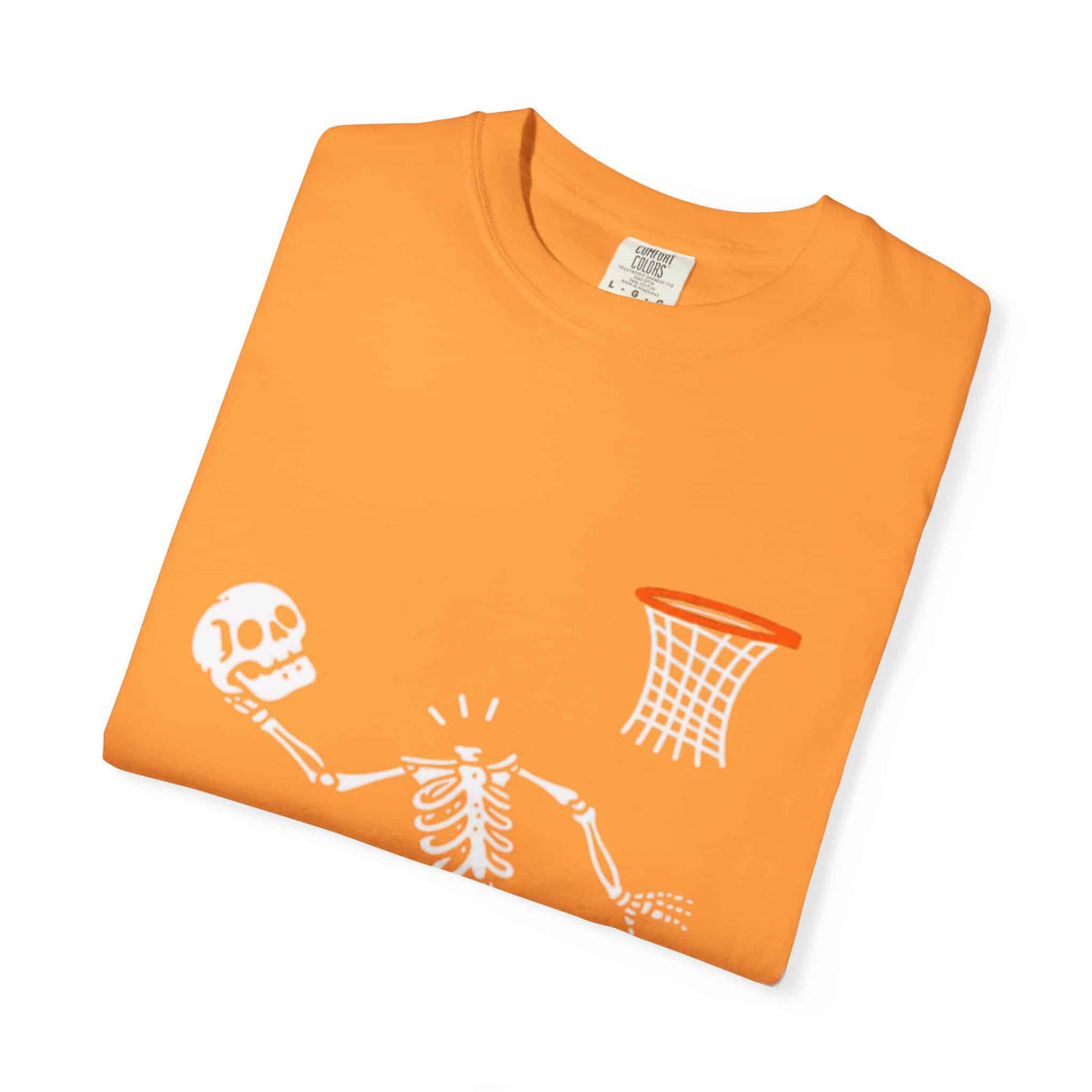 Halloween Basketball Skeleton Unisex Garment-Dyed T-shirt image 62