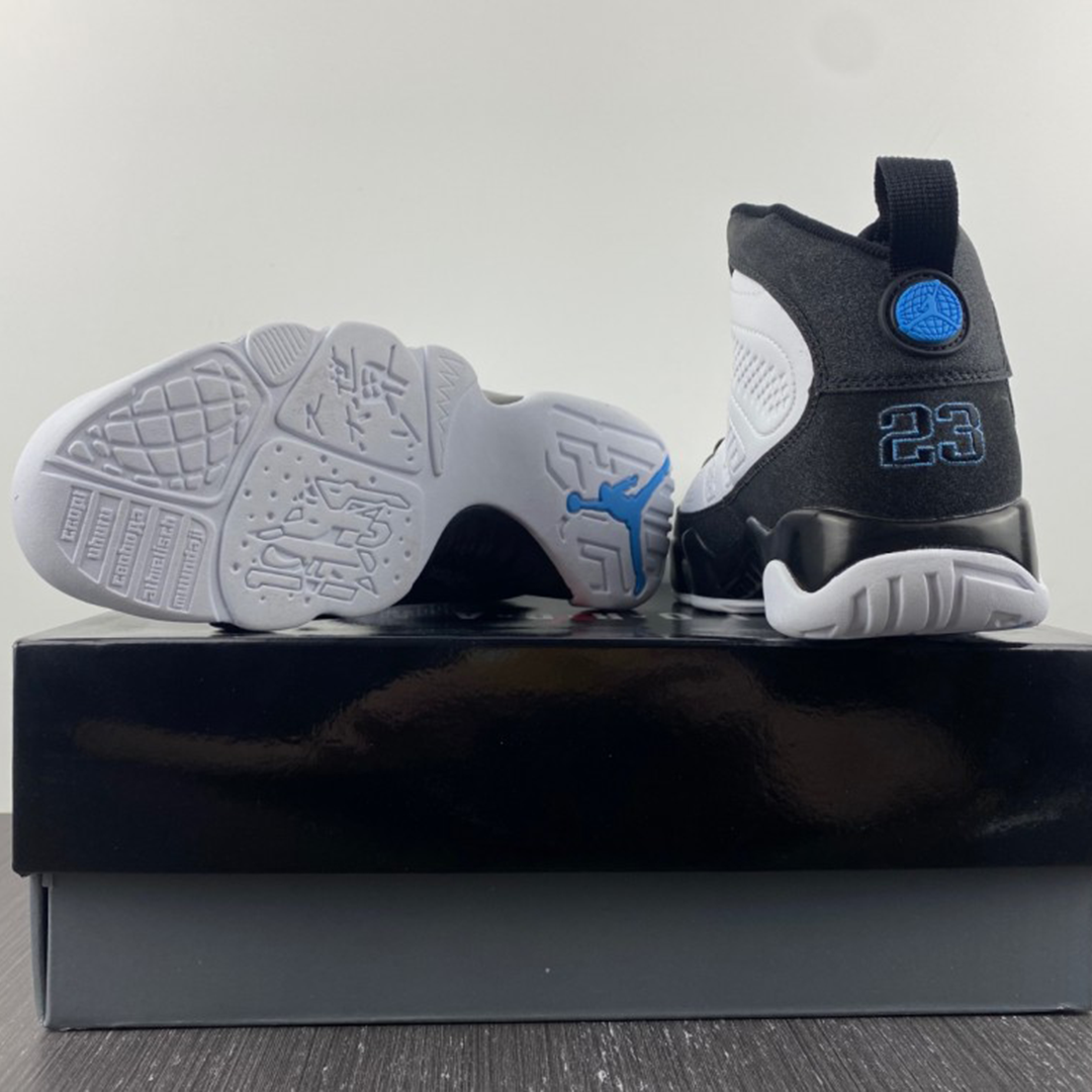 AJ 9 Black University Blue Shoes Sneakers - nk0000819 image 5