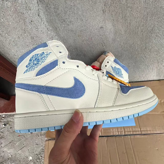 AJ 1 High OG Psychic Blue and Pale Ivory Shoes Sneakers – nk0005386 image 2