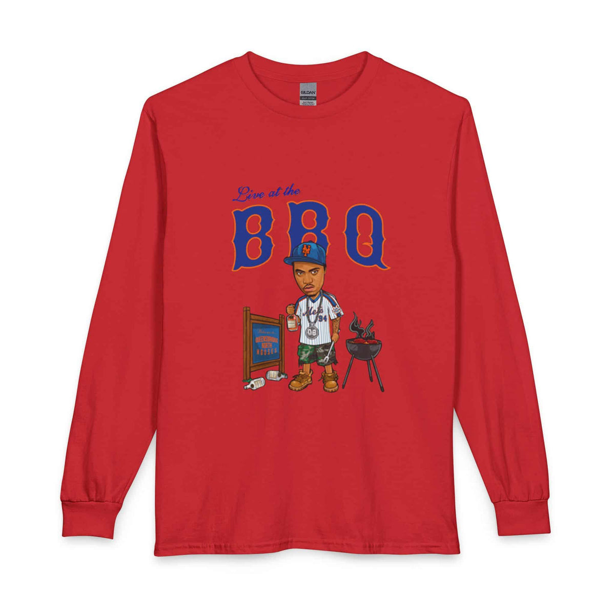 Rap Nas Live At The BBQ Long Sleeve T-Shirt image