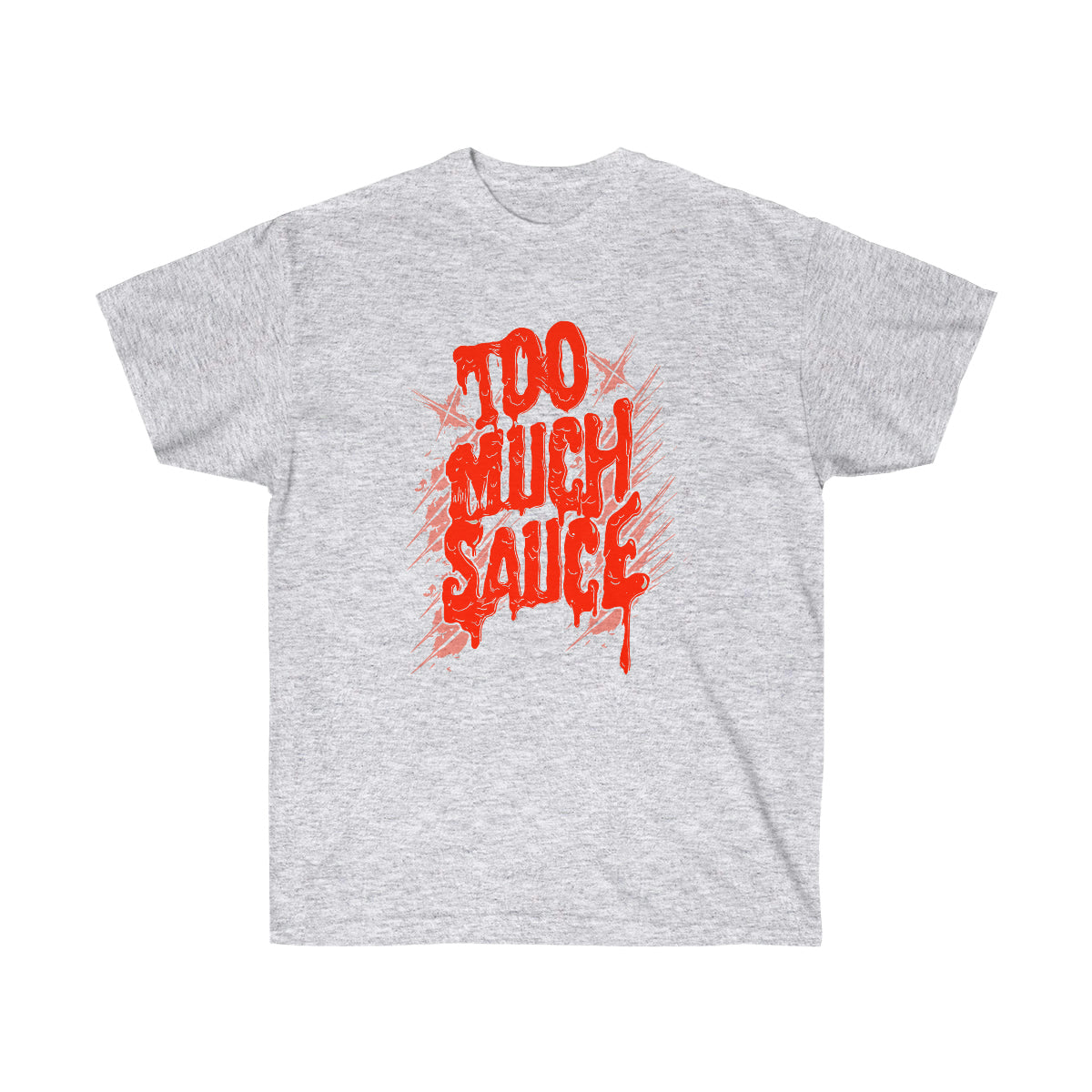 Too Much Sauce Men T-Shirt - Ash, 2XL image