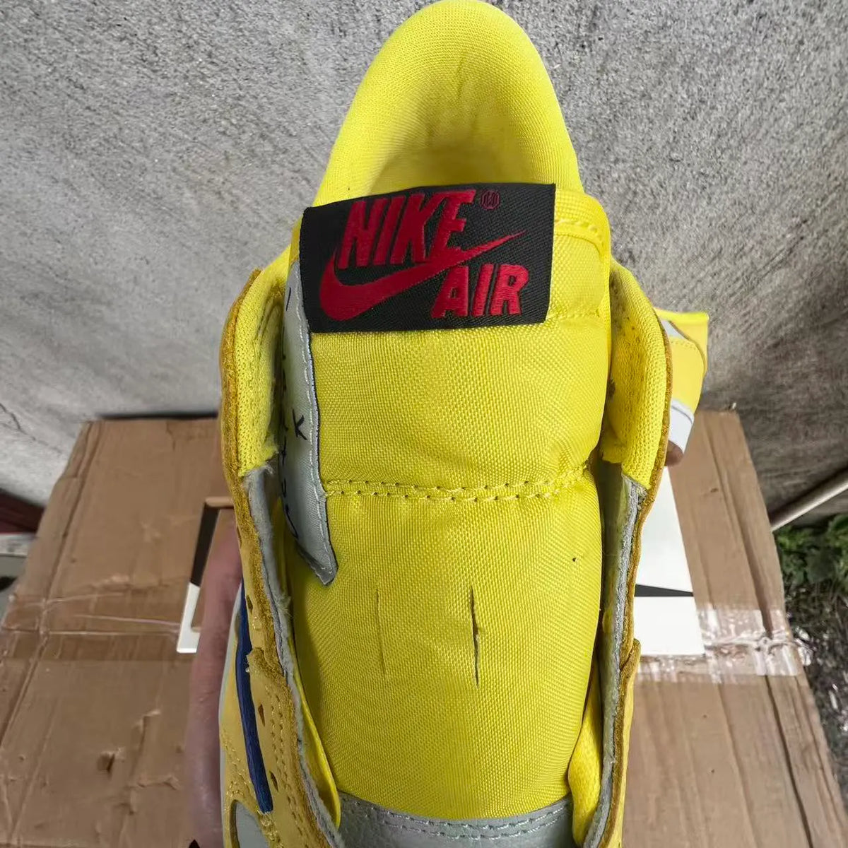 Travis Scott x AJ 1 Retro Low Canary Shoes Sneakers - nk0004957 image 13