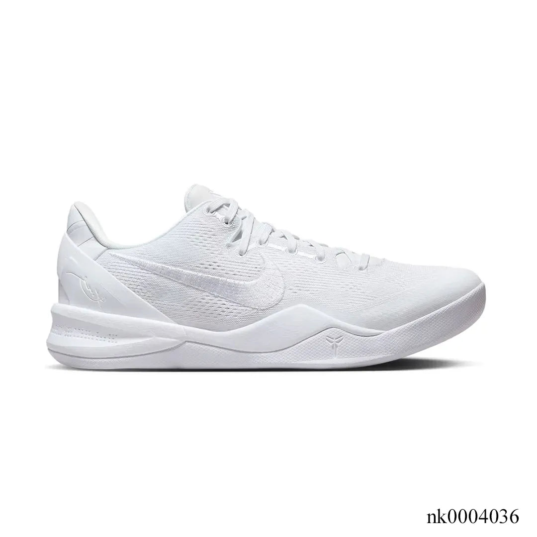 Kobe 8 Protro Triple White Shoes Sneakers - nk0004036 image