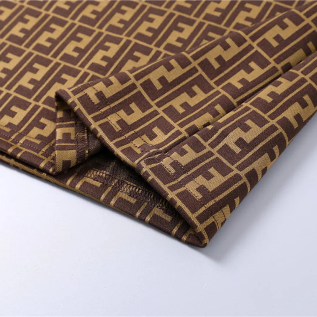 FD Diagonal FF Logo T Shirt in Brown - 78 - fd0000078 image 9
