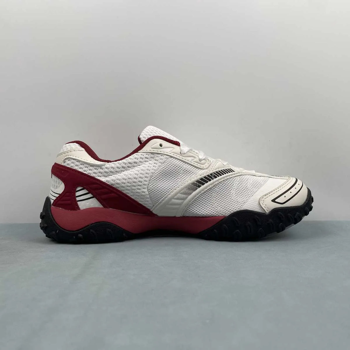 FL Echappe 2 White and Wine-Red Shoes Sneakers - nk0005392 image 3