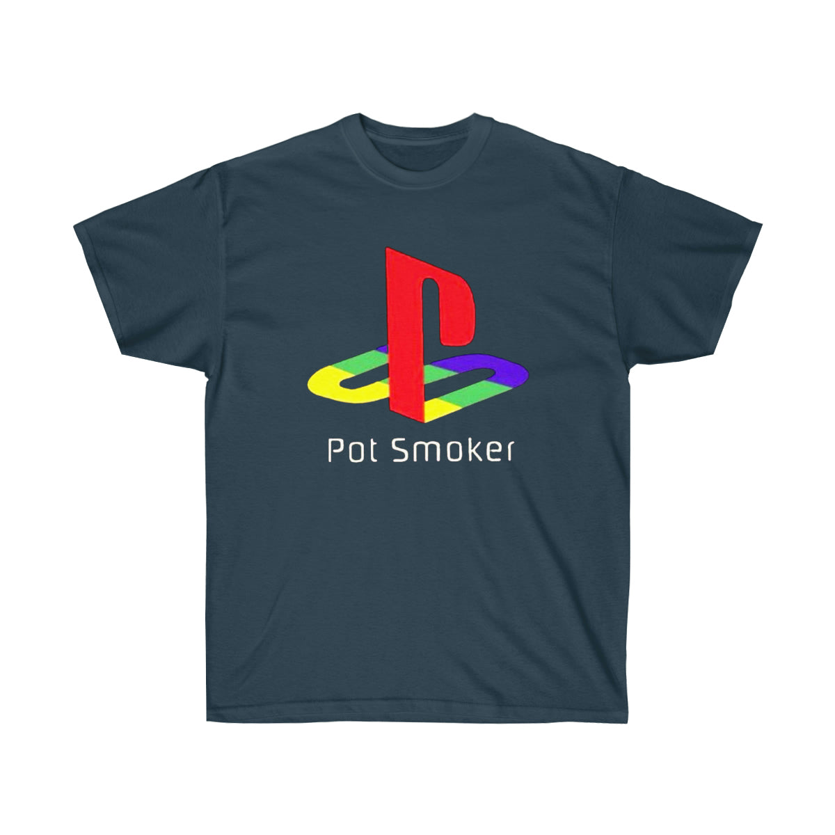 Pot Smoker Retro Men T-Shirt - Blue Dusk, 2XL image