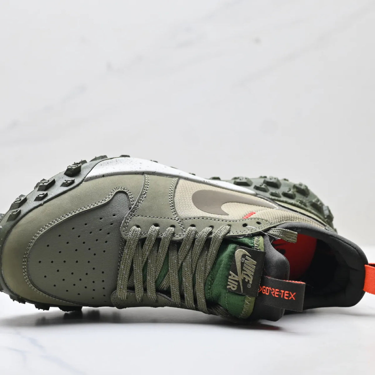 AJ 1 Low Element GoreTex Medium Olive Shoes Sneakers - nk0004986 image 9