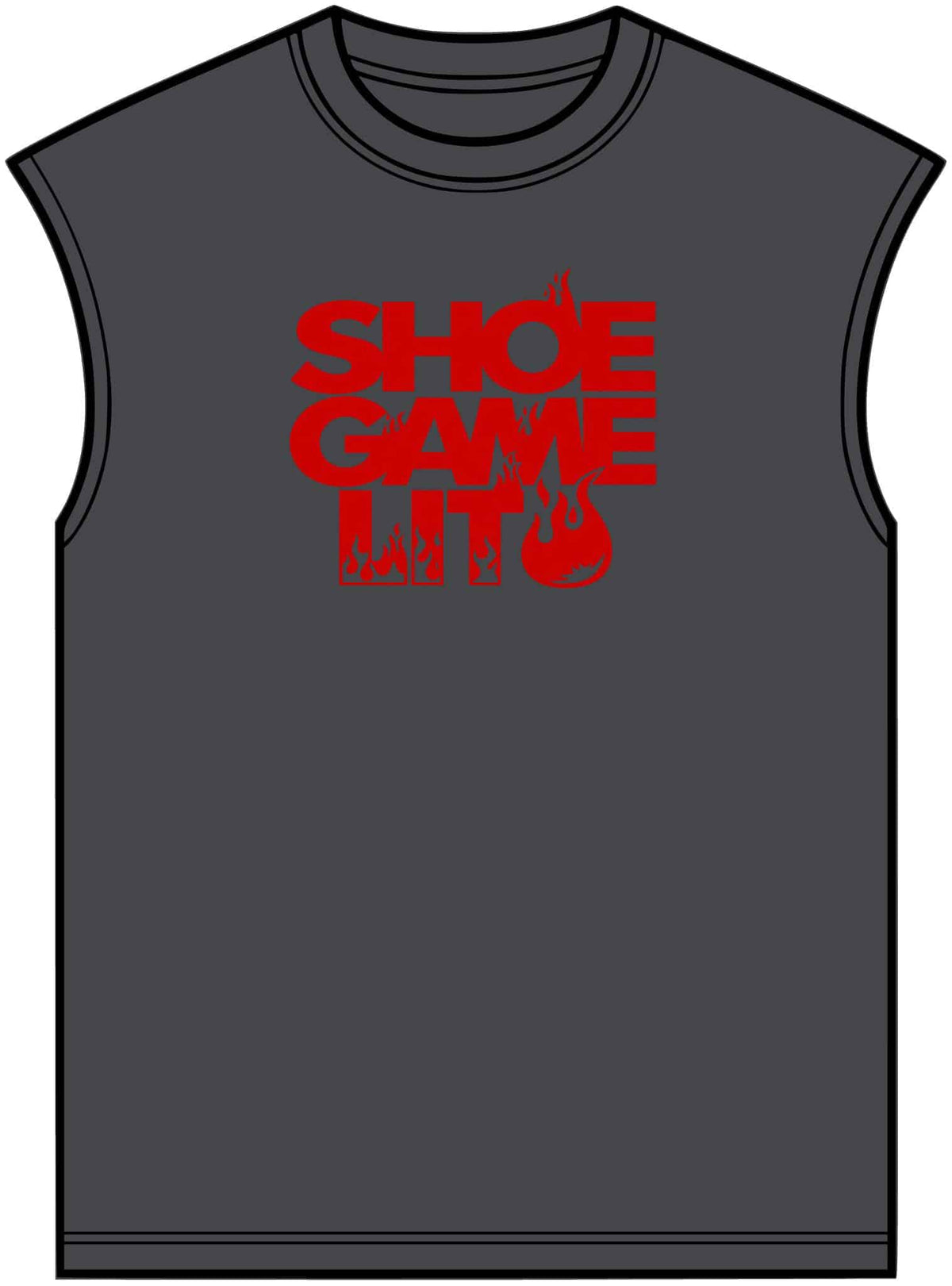 Graphic Print Unisex Garment-Dyed Muscle Tee – POD0040 image