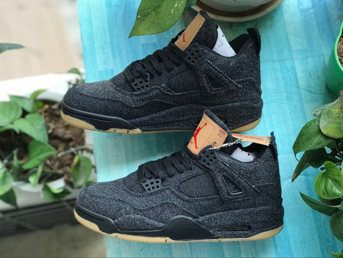 AJ 4 Retro Levi's Black (Levi's Tag) Shoes Sneakers - nk0000658 image 14
