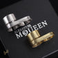 McQueen Double Logo-Engraved Antiqued Ring - MCQ0013 image 6