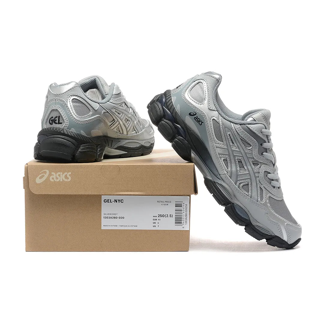 AS Gel NYC Mid Grey Sheet Rock Shoes Sneakers - as0000023 image 3