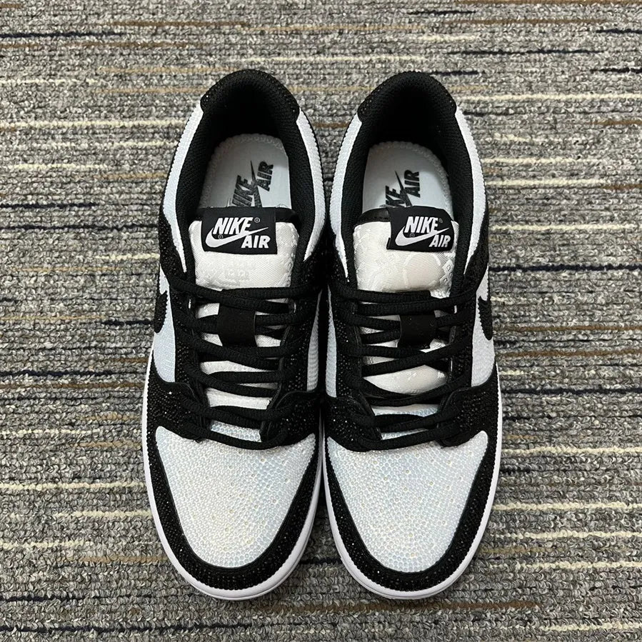 Dunk Low Black White Crystal Shoes Sneakers – nk0004834 image 10