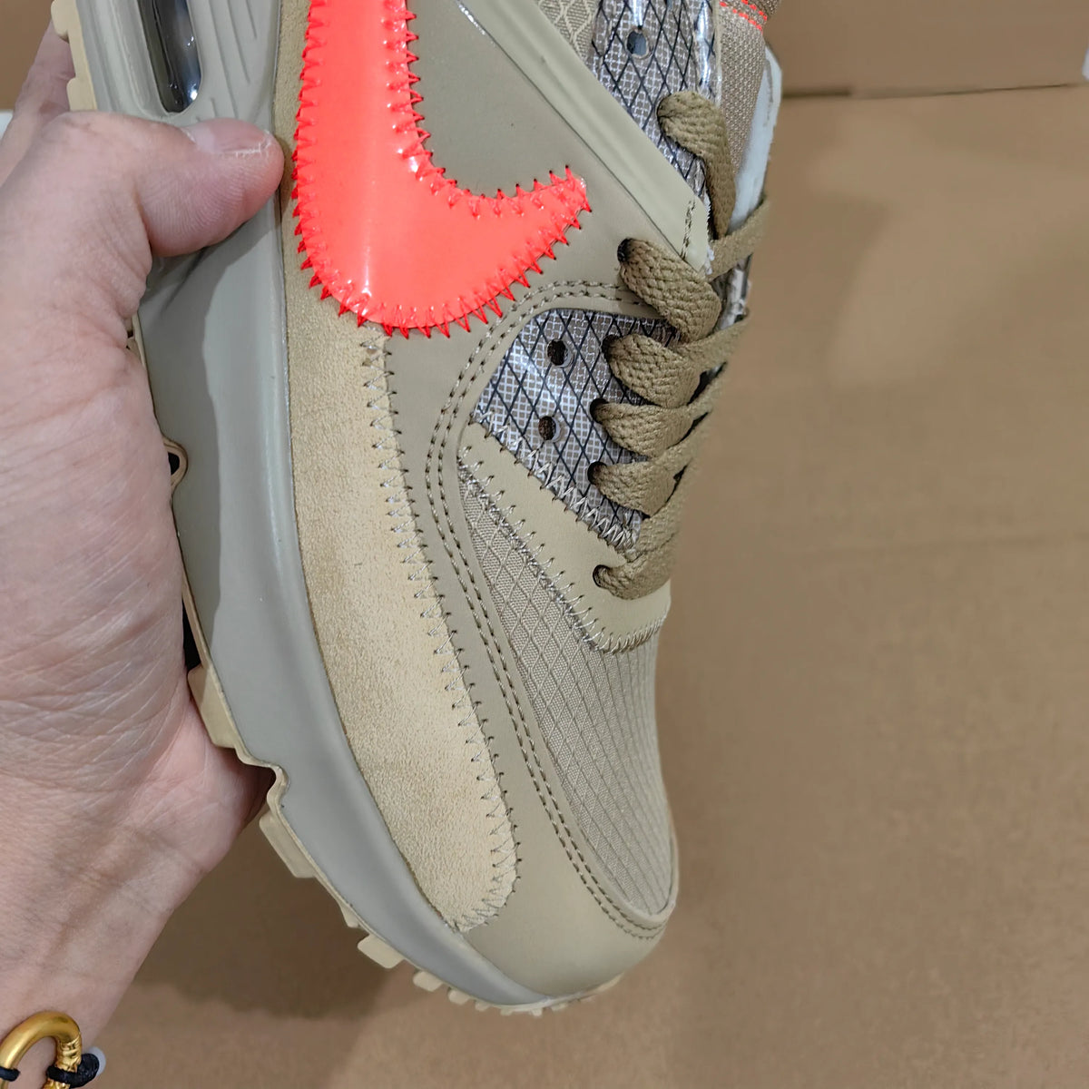 OW x AM 90 'Desert Ore' Shoes Sneakers – nk0004822 image 15