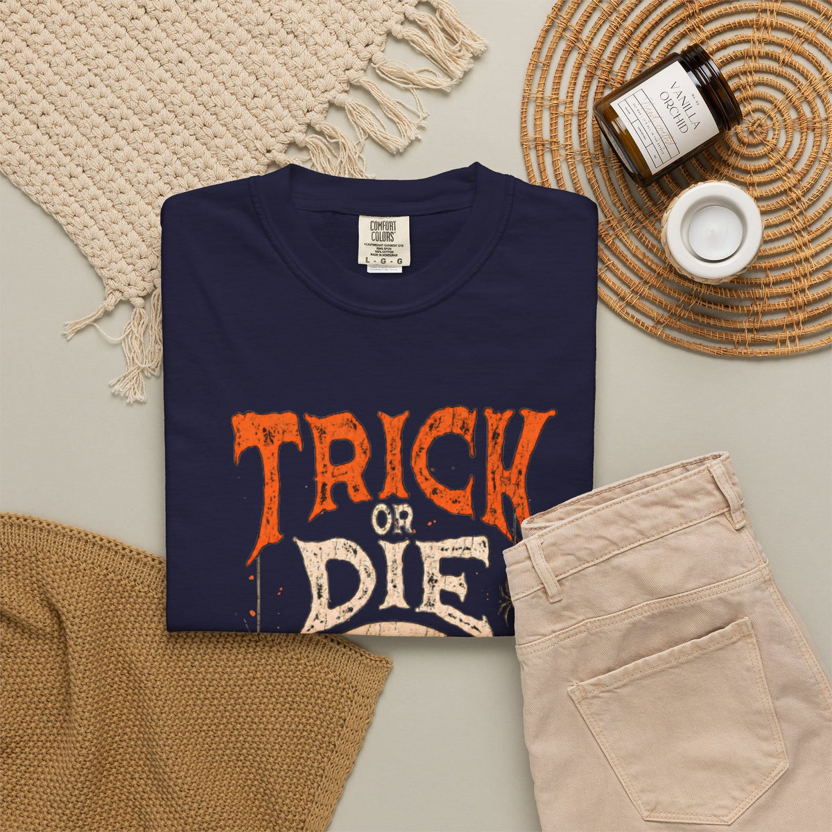 TRICK OR DIE Unisex Garment-Dyed T-shirt image 113