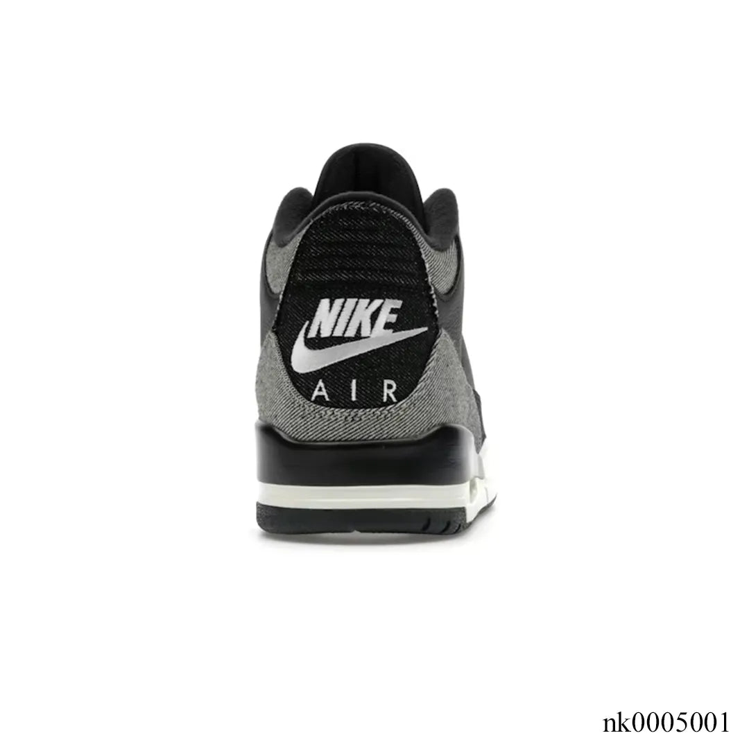 Levi’s x AJ 3 Black Denim Shoes Sneakers – nk0005001 image 3