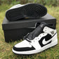 AJ 1 Mid White Black Shoes Sneakers - nk0000560 image 6