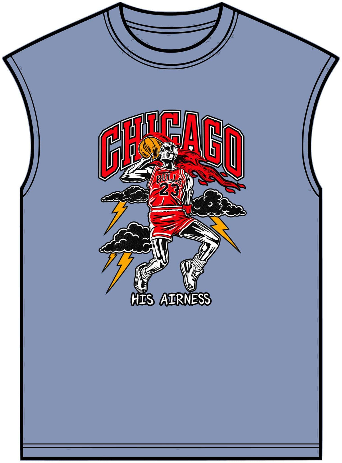 Graphic Print Unisex Garment-Dyed Muscle Tee – POD0038 image 8