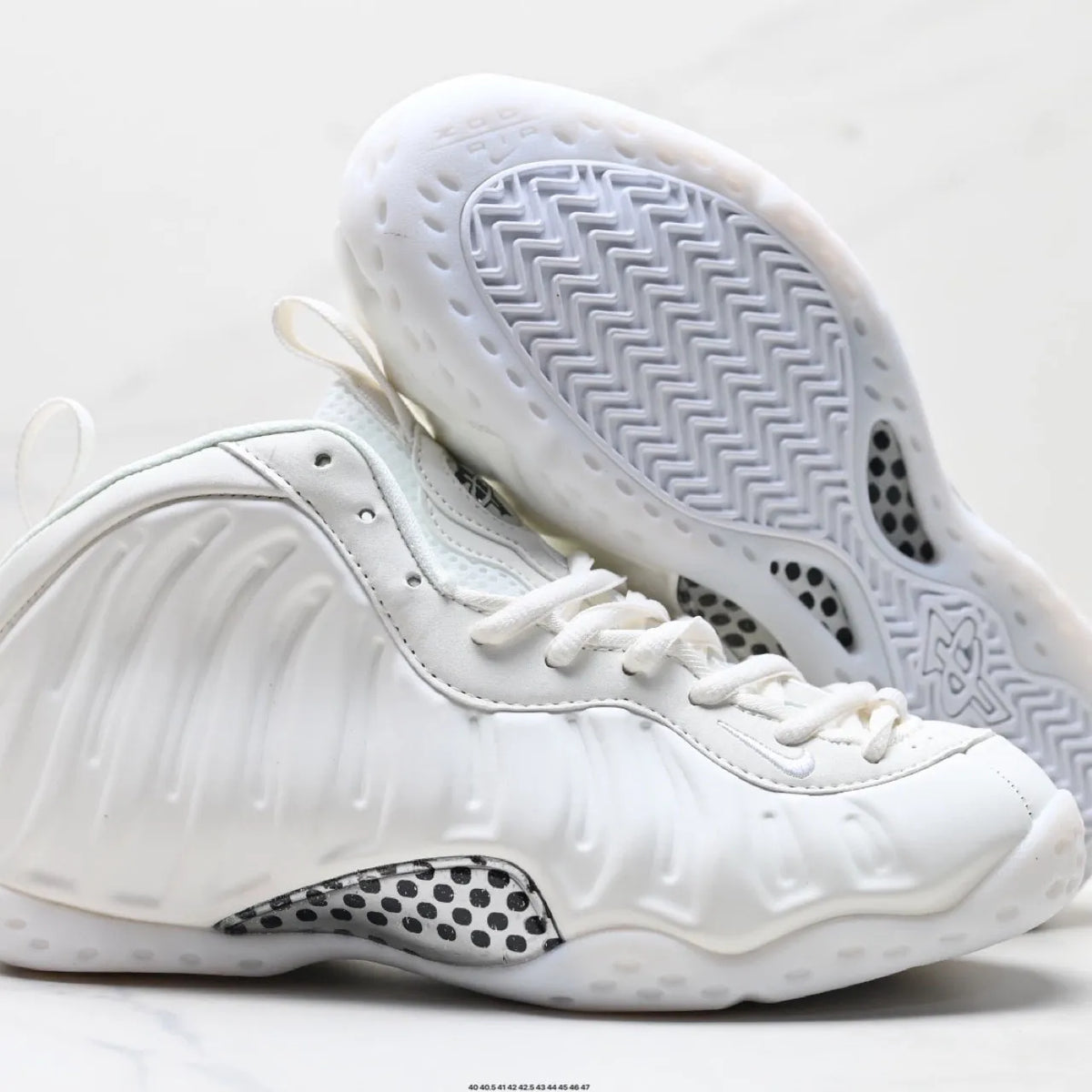 Air Foamposite One Triple White Shoes Sneakers – nk0004427 image 7