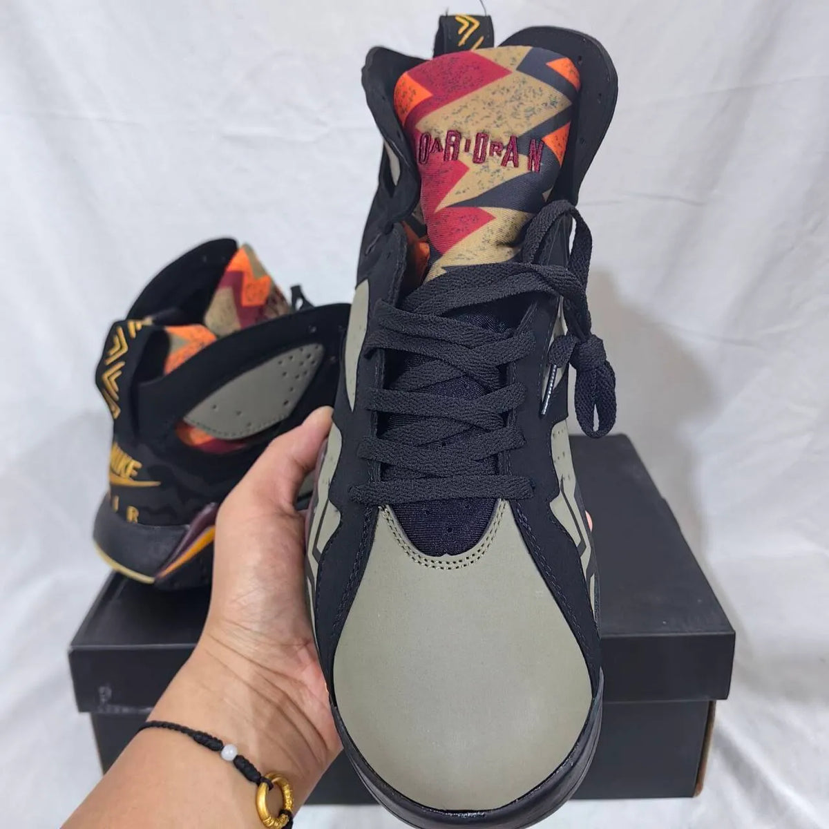 AJ 7 Retro Black Olive Shoes Sneakers - nk0003930 image 6