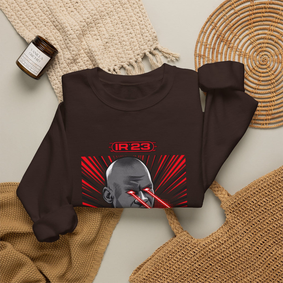 Graphic Print Crewneck Sweatshirt - POD0032 image 15