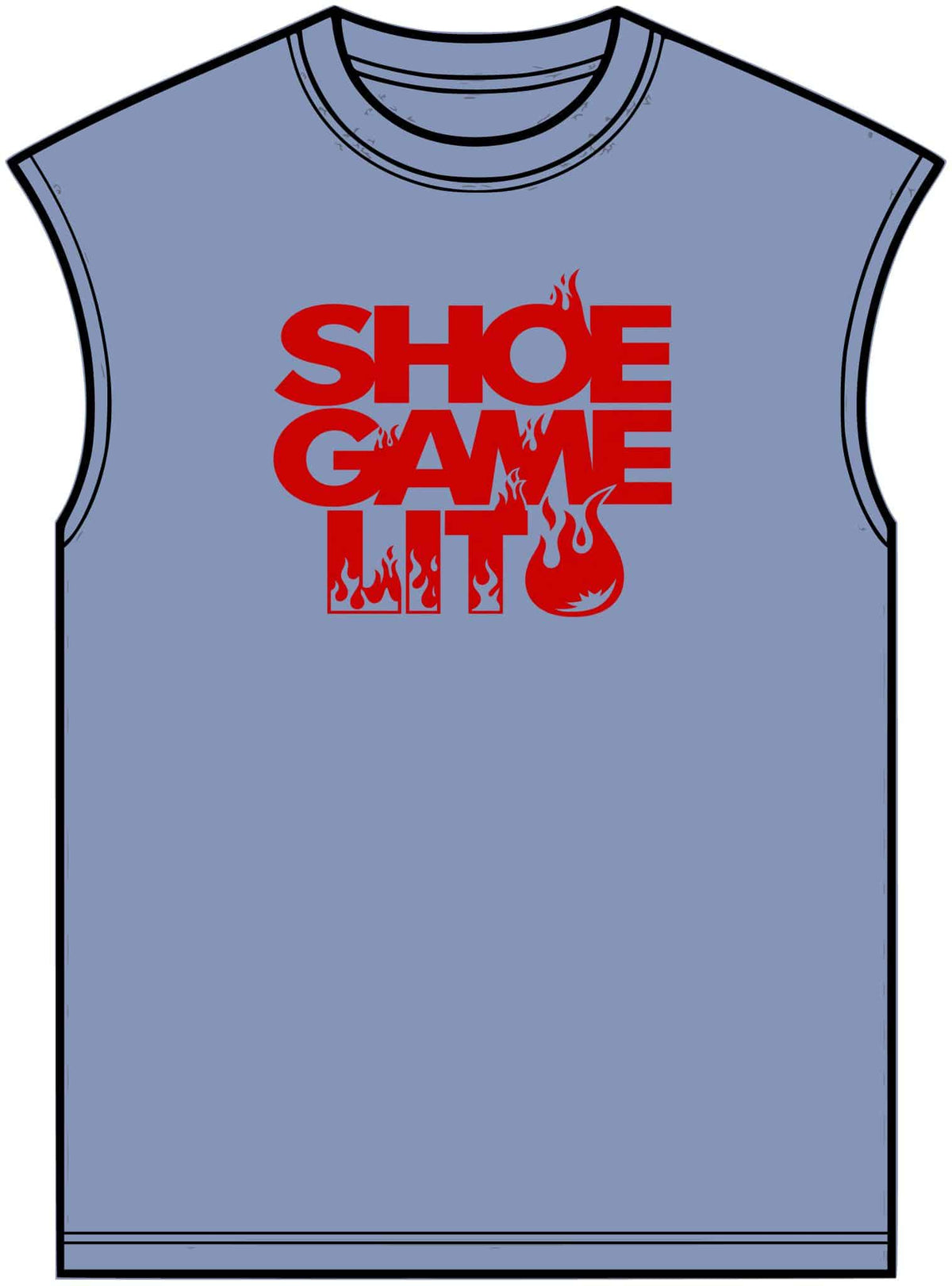 Graphic Print Unisex Garment-Dyed Muscle Tee – POD0040 image 8