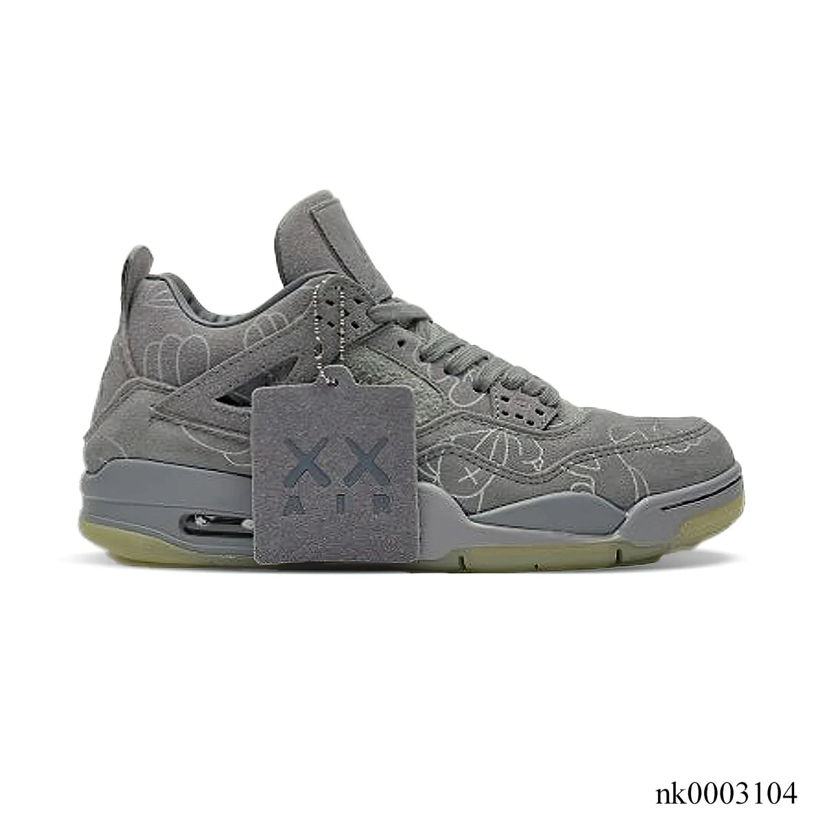 KAWS x AJ 4 Cool Grey Shoes Sneakers – nk0003104 image 0