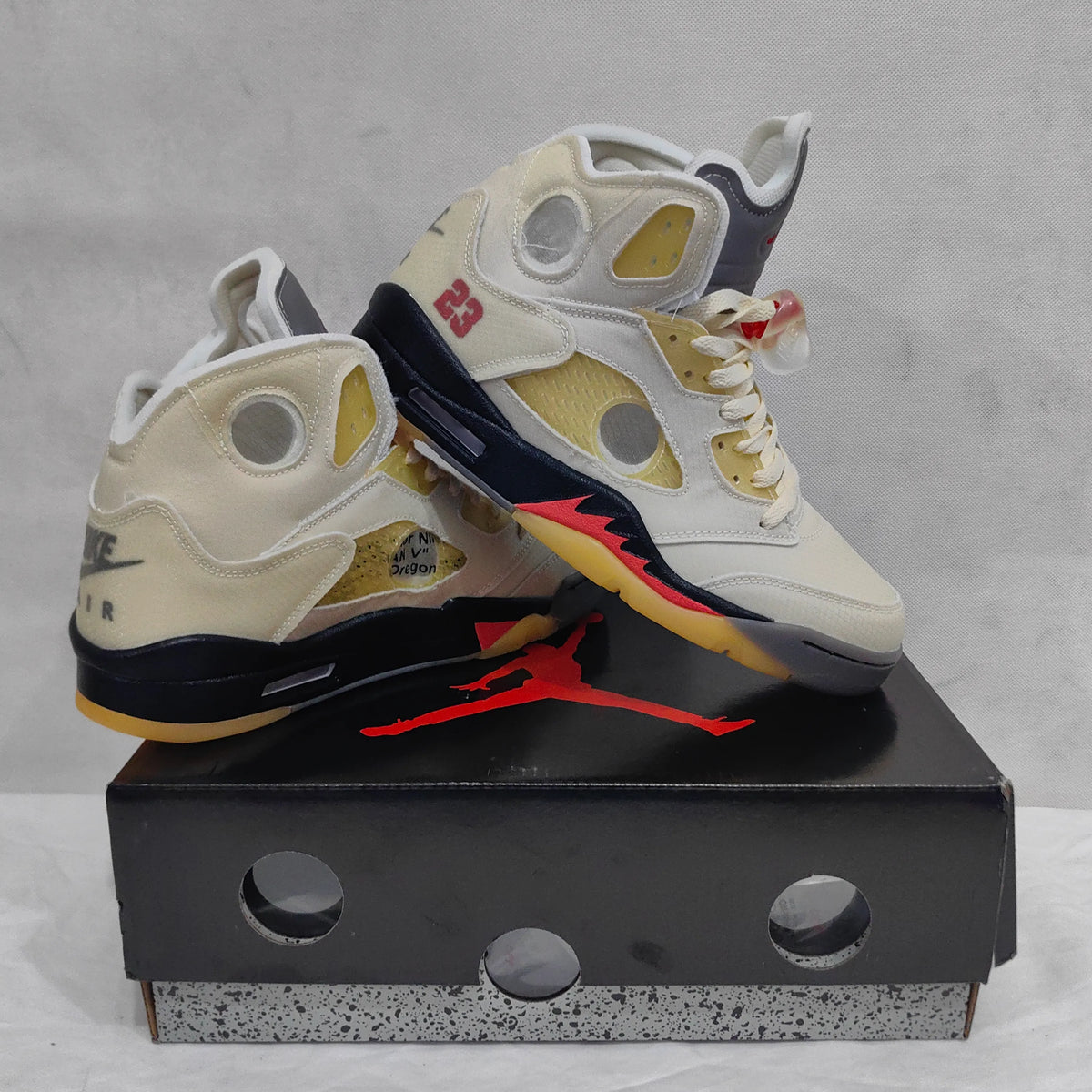 AJ 5 Retro OW Sail Shoes Sneakers - nk0000692 image 9