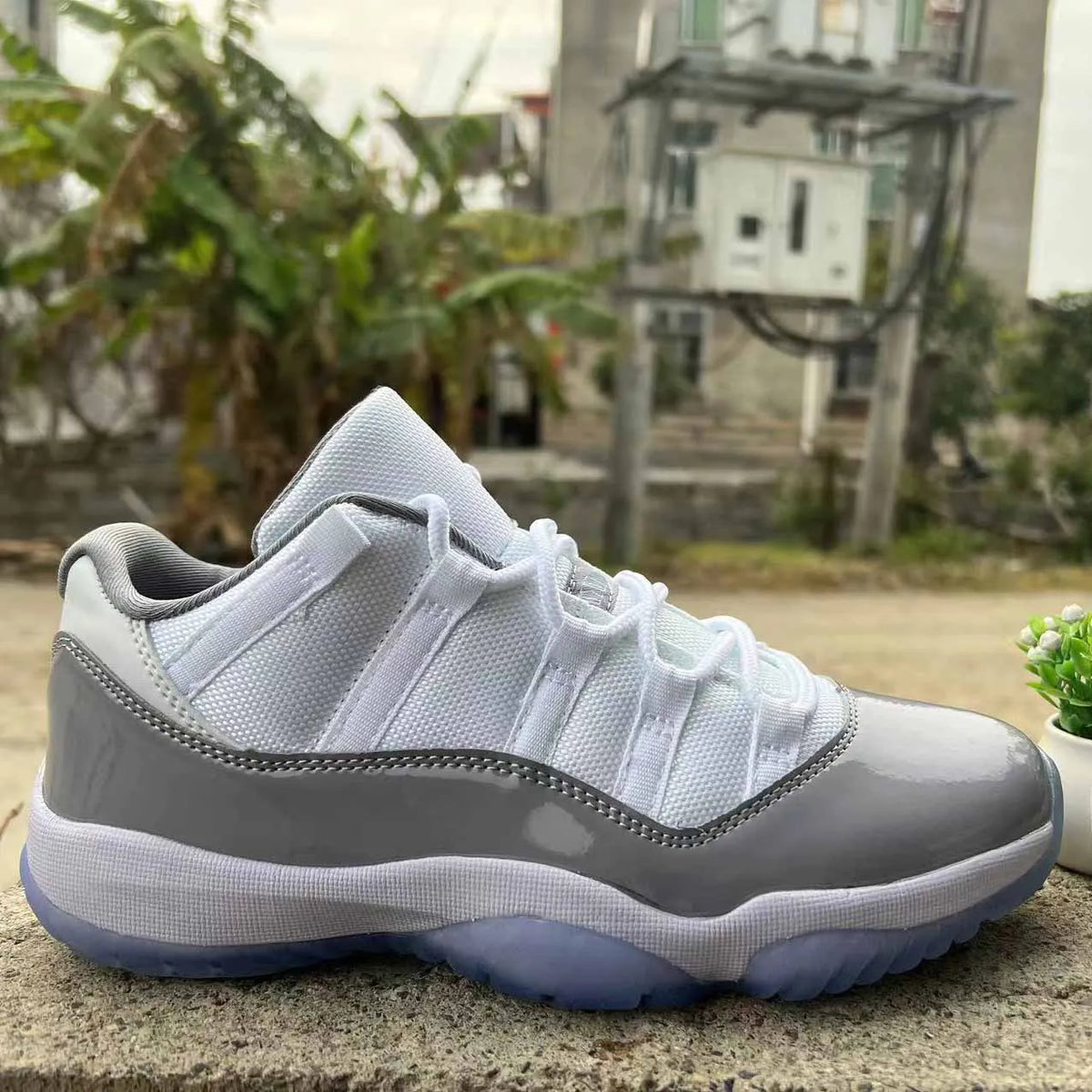 AJ 11 Low Cement Grey Shoes Sneakers - nk0002608 image 8