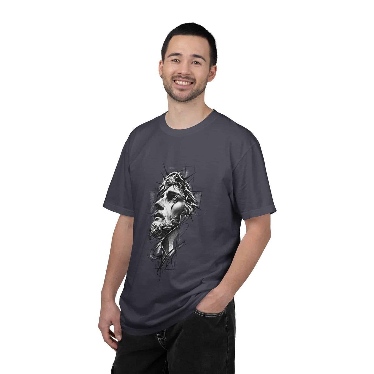 Crown of Faith 1 Unisex Garment-Dyed T-shirt image 93