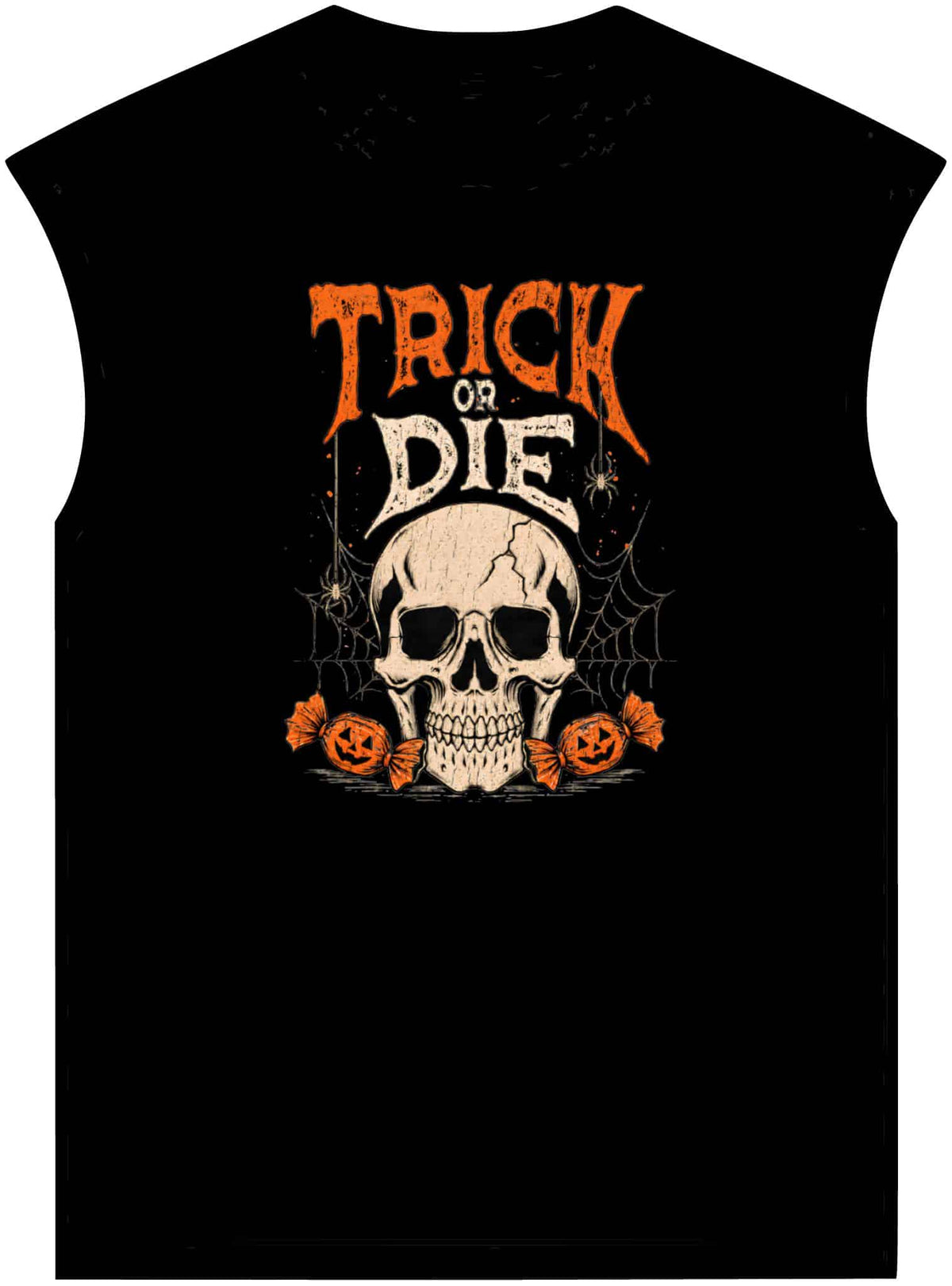 TRICK OR DIE Unisex Garment-Dyed Muscle Tee image