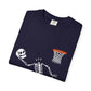 Halloween Basketball Skeleton Unisex Garment-Dyed T-shirt image 112