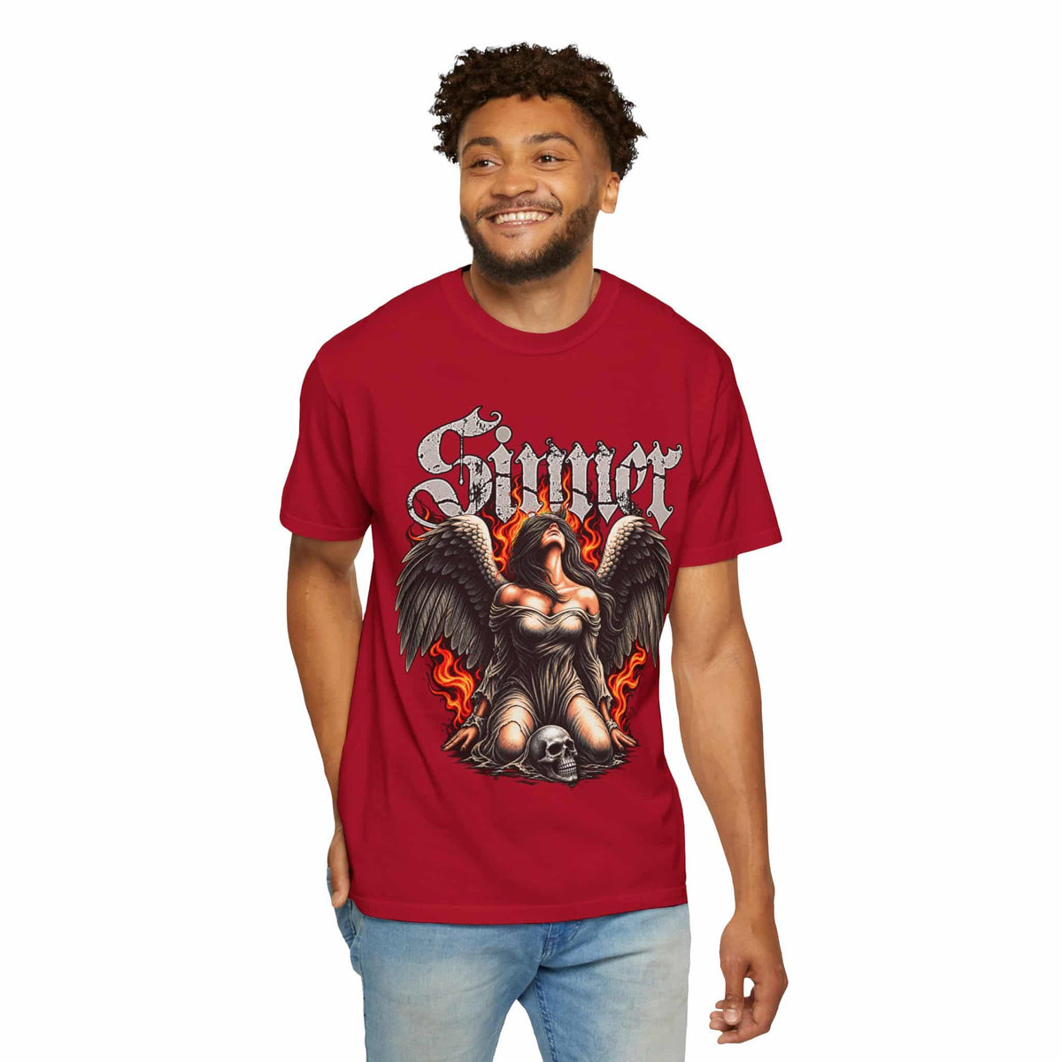 Sinner’s Flame Unisex Garment-Dyed T-shirt image 61