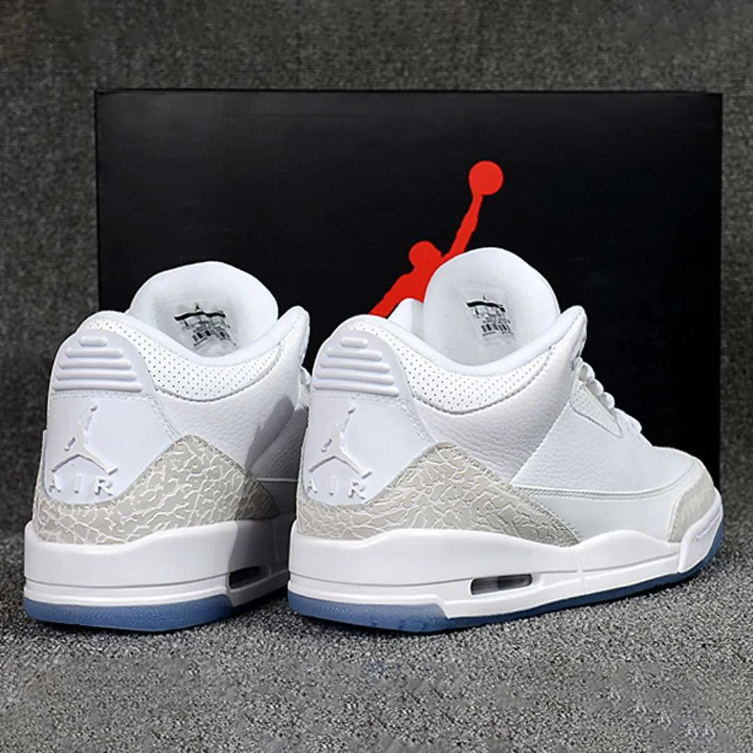 AJ 3 Pure White Shoes Sneakers - nk0001642 image 9