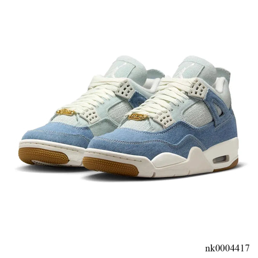 AJ 4 Denim Worn Blue Shoes Sneakers – nk0004418 image 2