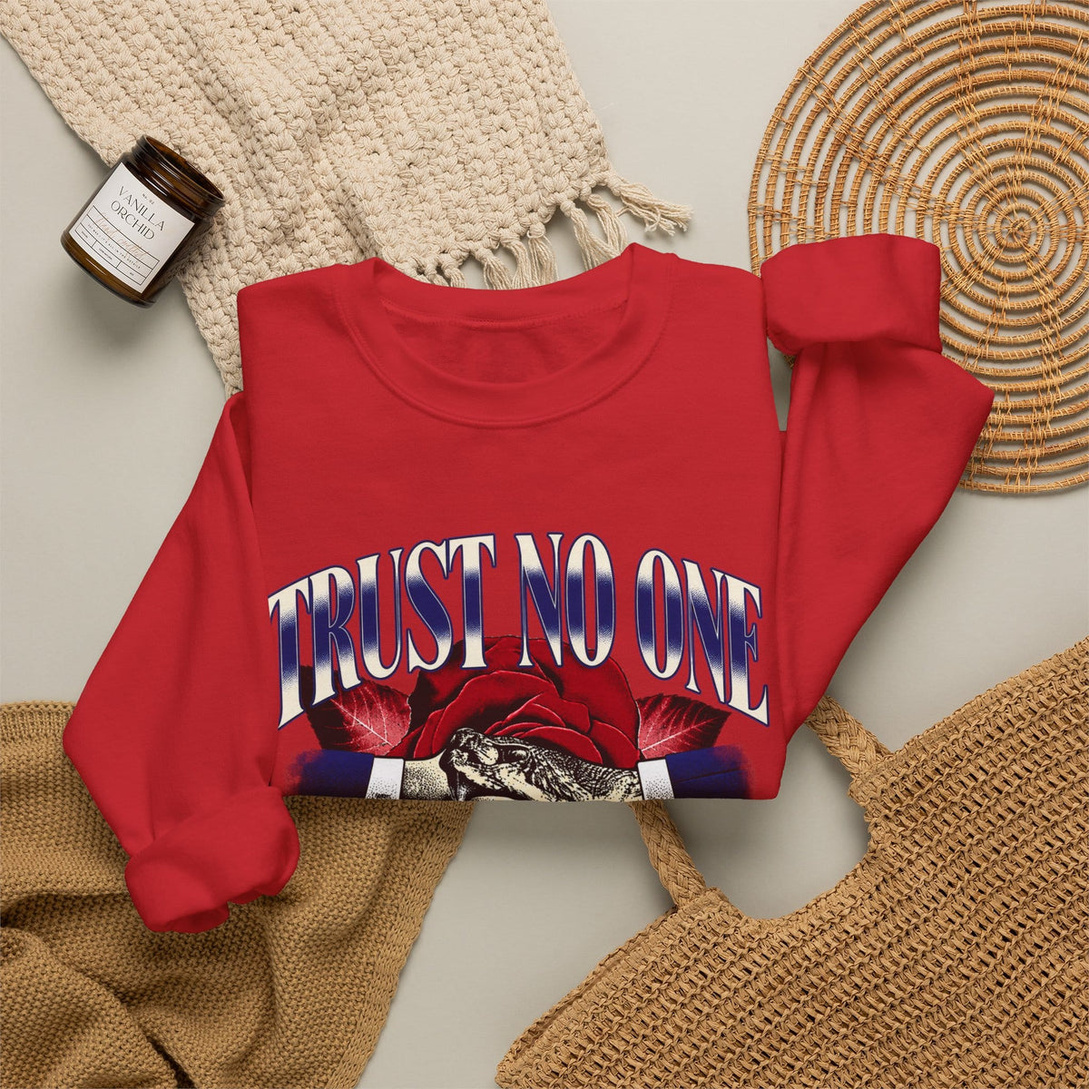 Graphic Print Crewneck Sweatshirt - POD0037 image 11